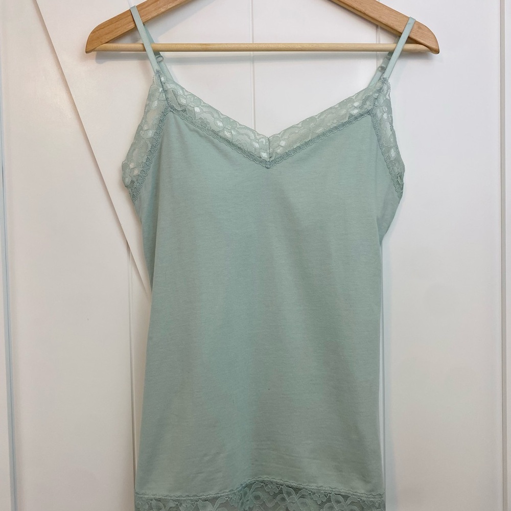 No Boundaries Y2K Lacey Cami Tank Top Size M Feminine Dainty